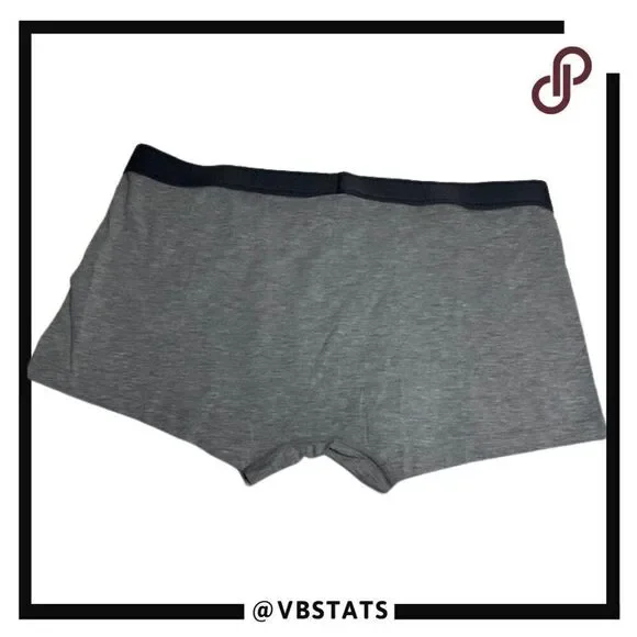 Bombas 2XL Cotton/Modal Blend Charcoal Gray Trunks Underwear Black Band (NWOT) - Picture 2 of 6